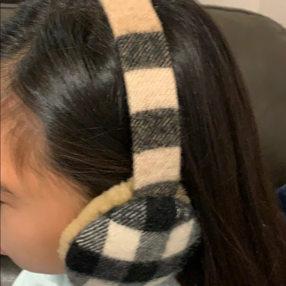 Authentic Burberry Nova Check Cashmere Earmuffs